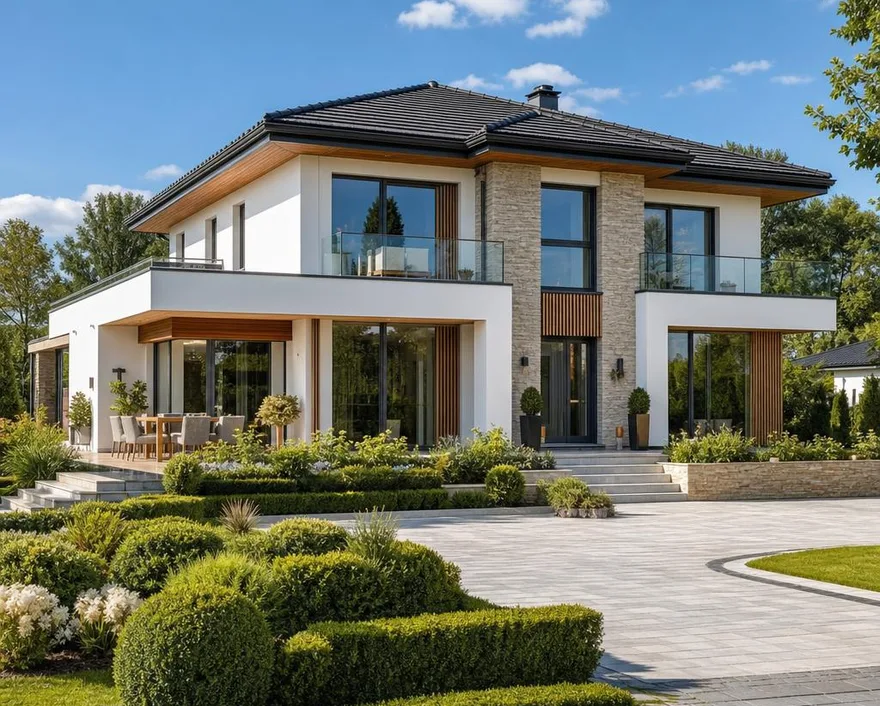 Bauherren planen ihr Massivhaus am Modell und vergleichen zwei Wandbaustoffe.