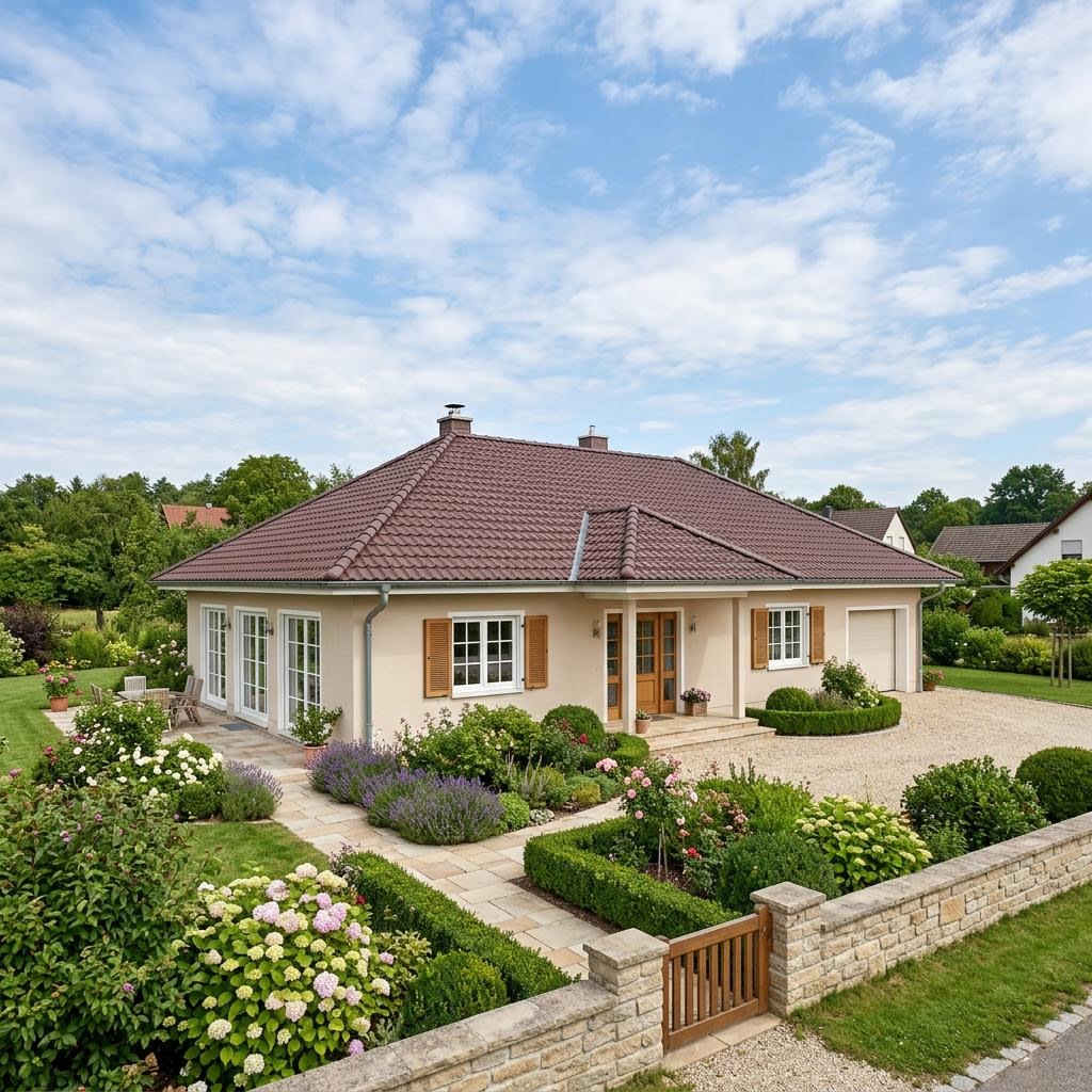 Bungalow Atrium-Bungalow 158 von HELMA Eigenheimbau — Massivhaus mit rund 158 m²
