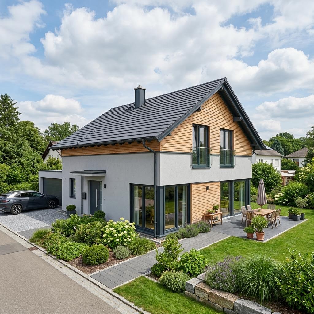 Einfamilienhaus Berlin Duett 150 von Roth-Massivhaus — Massivhaus mit Satteldach