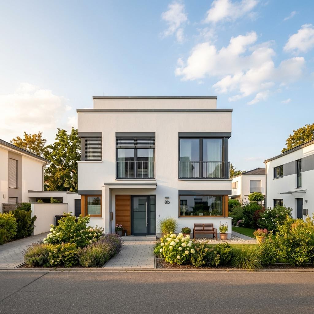 Reihenhaus Reihenmittelhaus Linea R112 von Heinz von Heiden Massivhäuser mit Flachdach und 112 m² Wohnfläche