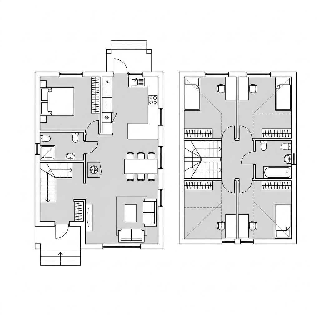 Grundriss Landhaus von Wagener Systemhausbau — 147 m², 5 Zimmer