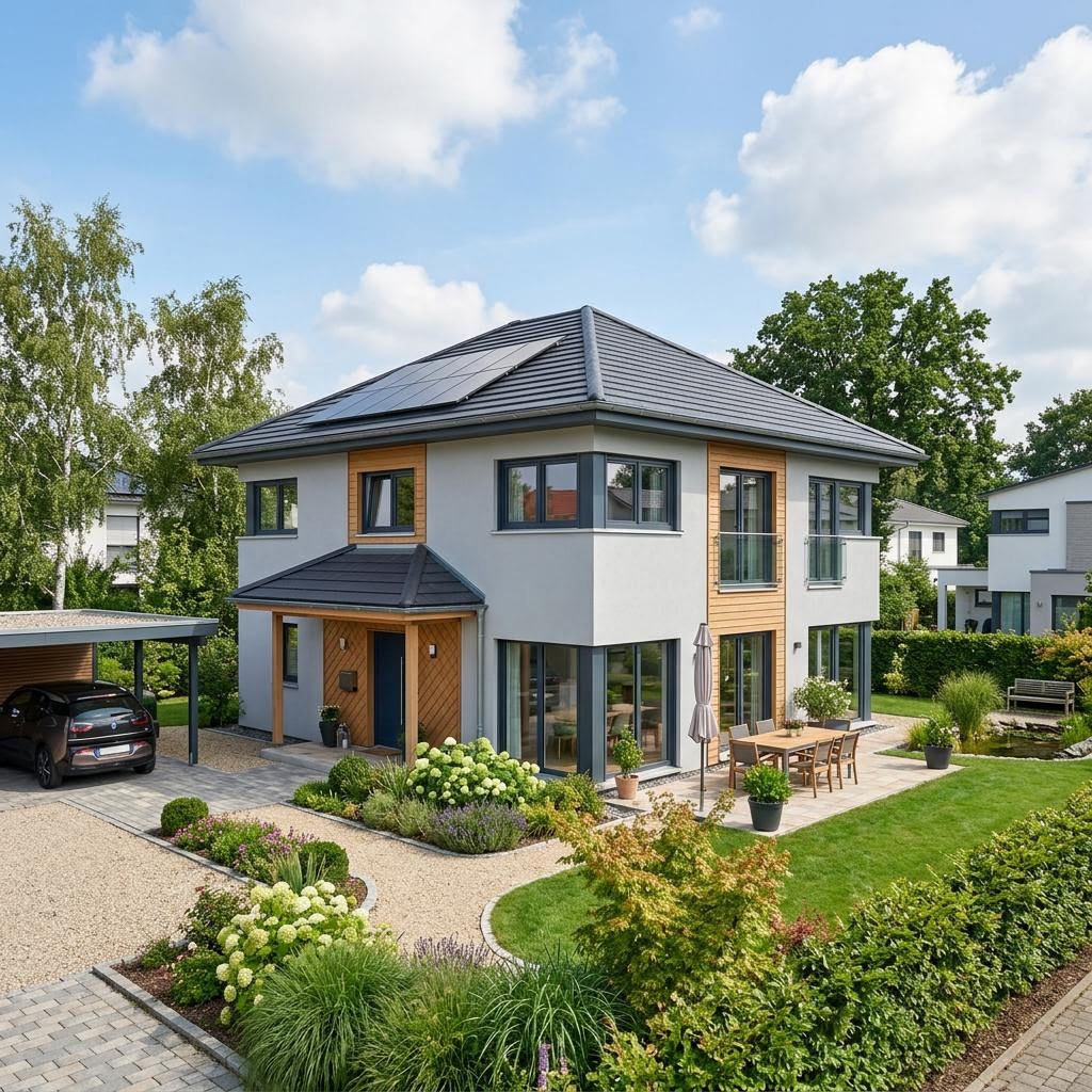 Stadtvilla Aurelio 172 von Kern-Haus — Massivhaus mit Walmdach und 172 m²